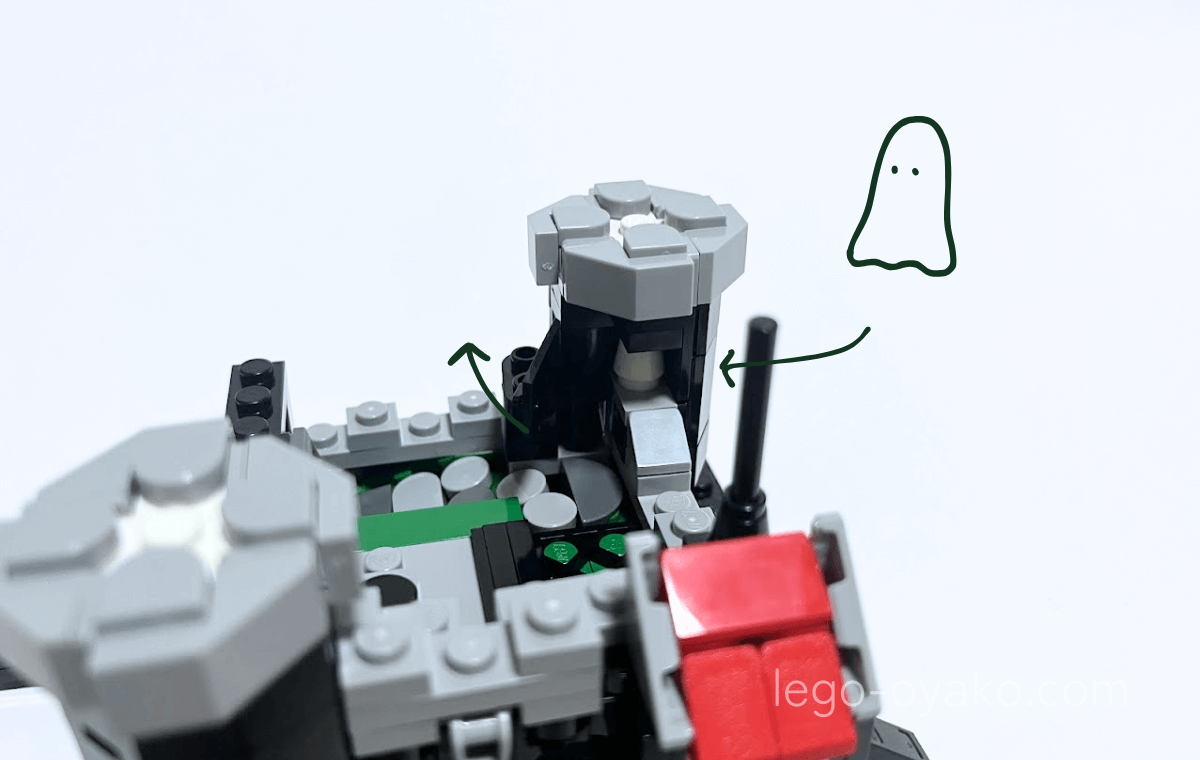 騎士の城＜ミニセット＞（40775）を組み立てている途中の写真