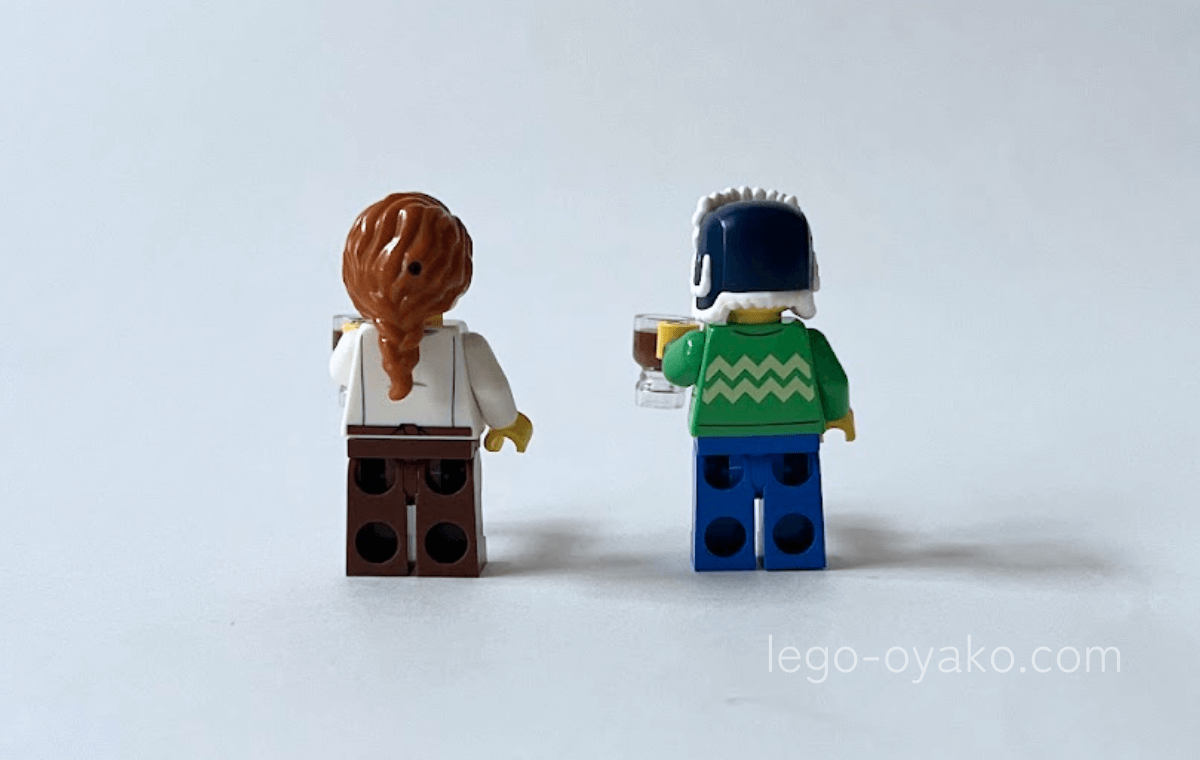 レゴ ホットチョコレートの島（40776）のミニフィグ（バリスタとお客さん）