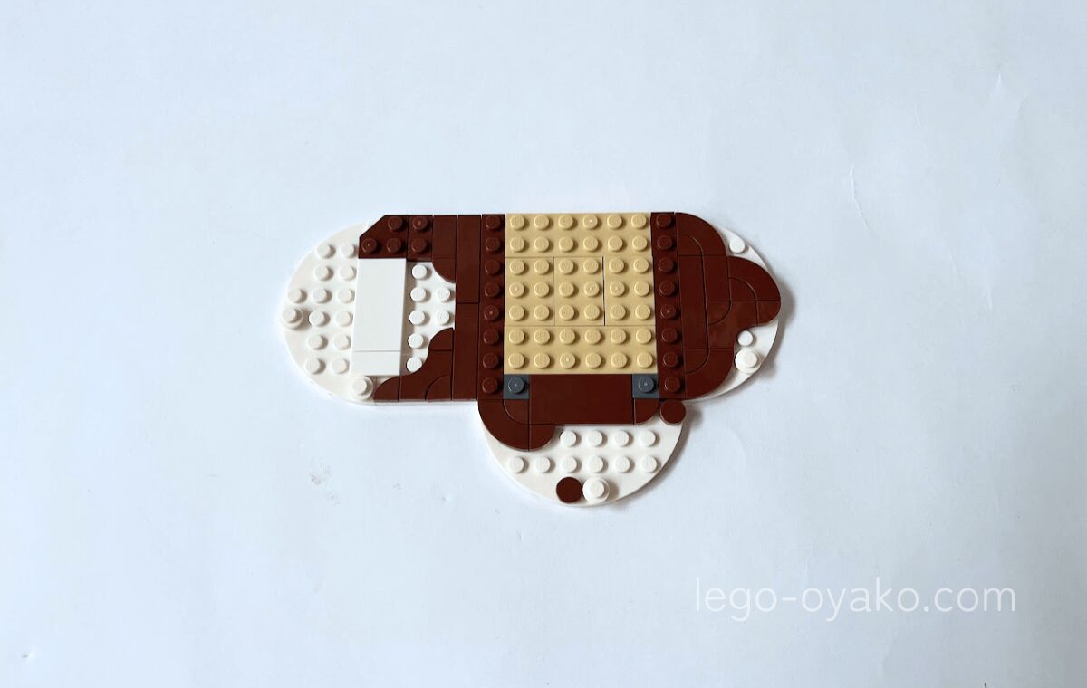 レゴ ホットチョコレートの島（40776）の1袋目を組み立てた写真