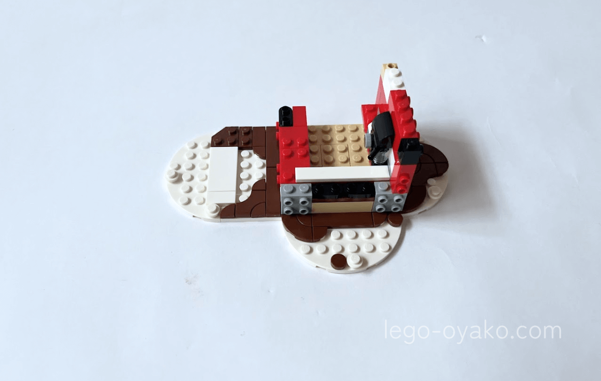 レゴ ホットチョコレートの島（40776）の2袋目を組み立てた写真