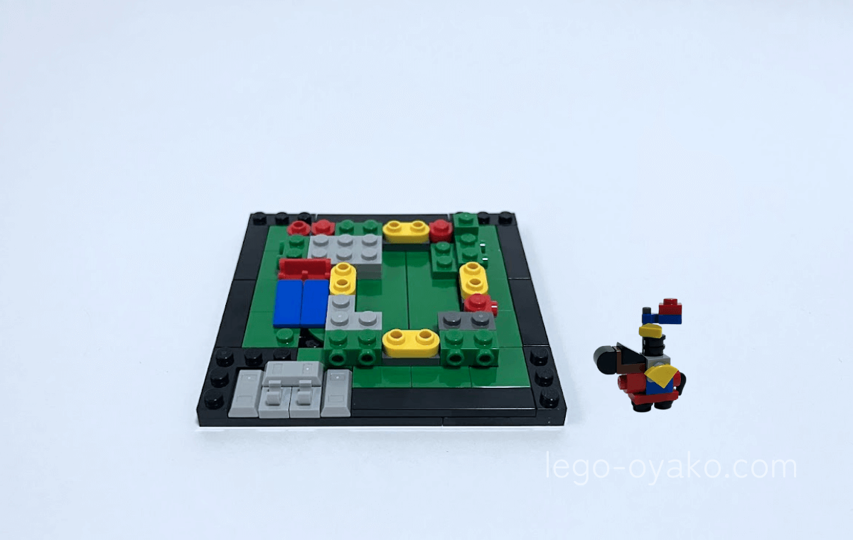 騎士の城＜ミニセット＞（40775）を組み立てている途中の写真