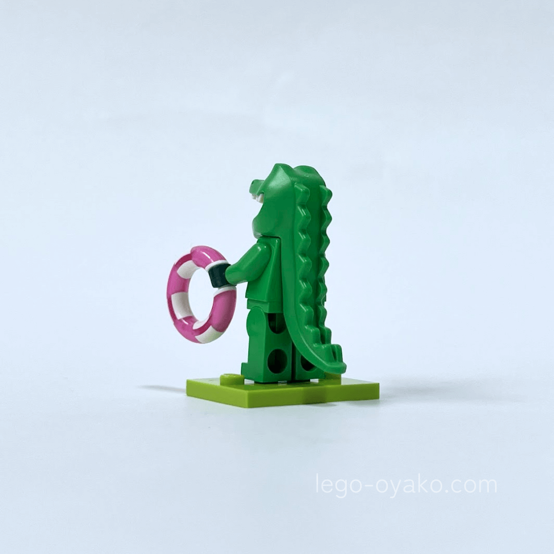 レゴミニフィギュア（ミニフィグ）シリーズ28どうぶつ ワニ背面