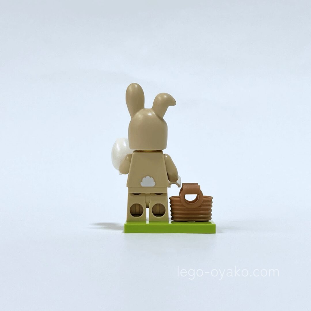 レゴミニフィギュア（ミニフィグ）シリーズ28どうぶつ ウサギ背面
