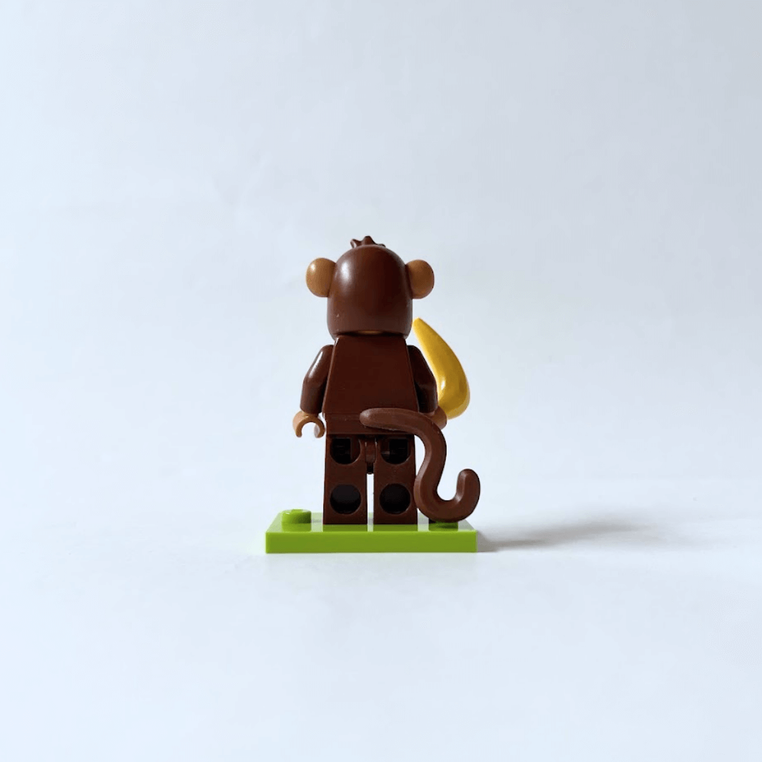 レゴミニフィギュア（ミニフィグ）シリーズ28どうぶつ サル背面