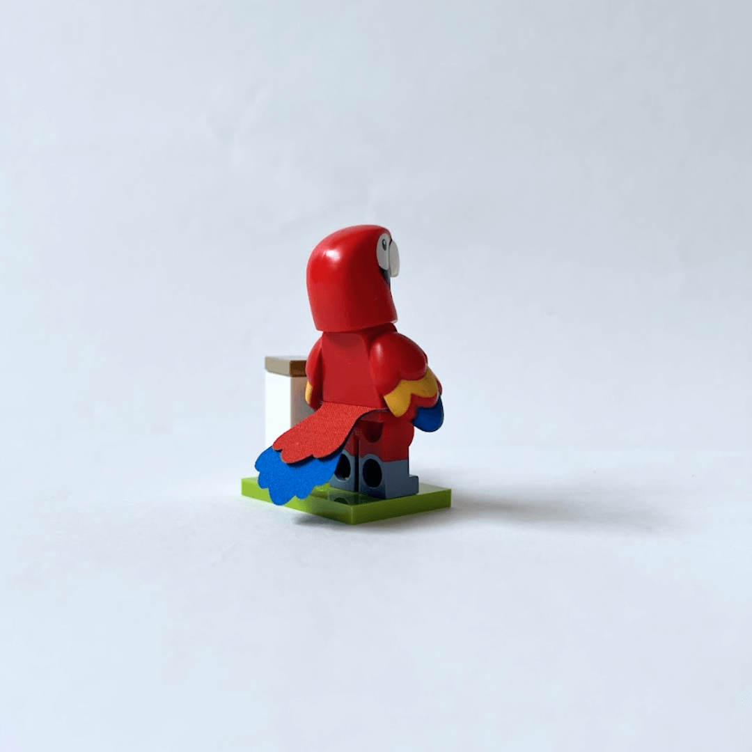 レゴミニフィギュア（ミニフィグ）シリーズ28どうぶつ オウム背面