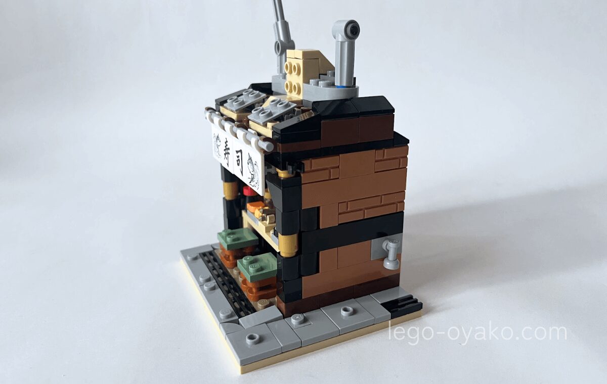 世界のレストラン：日本（40906）の2袋目を組み立てたところ