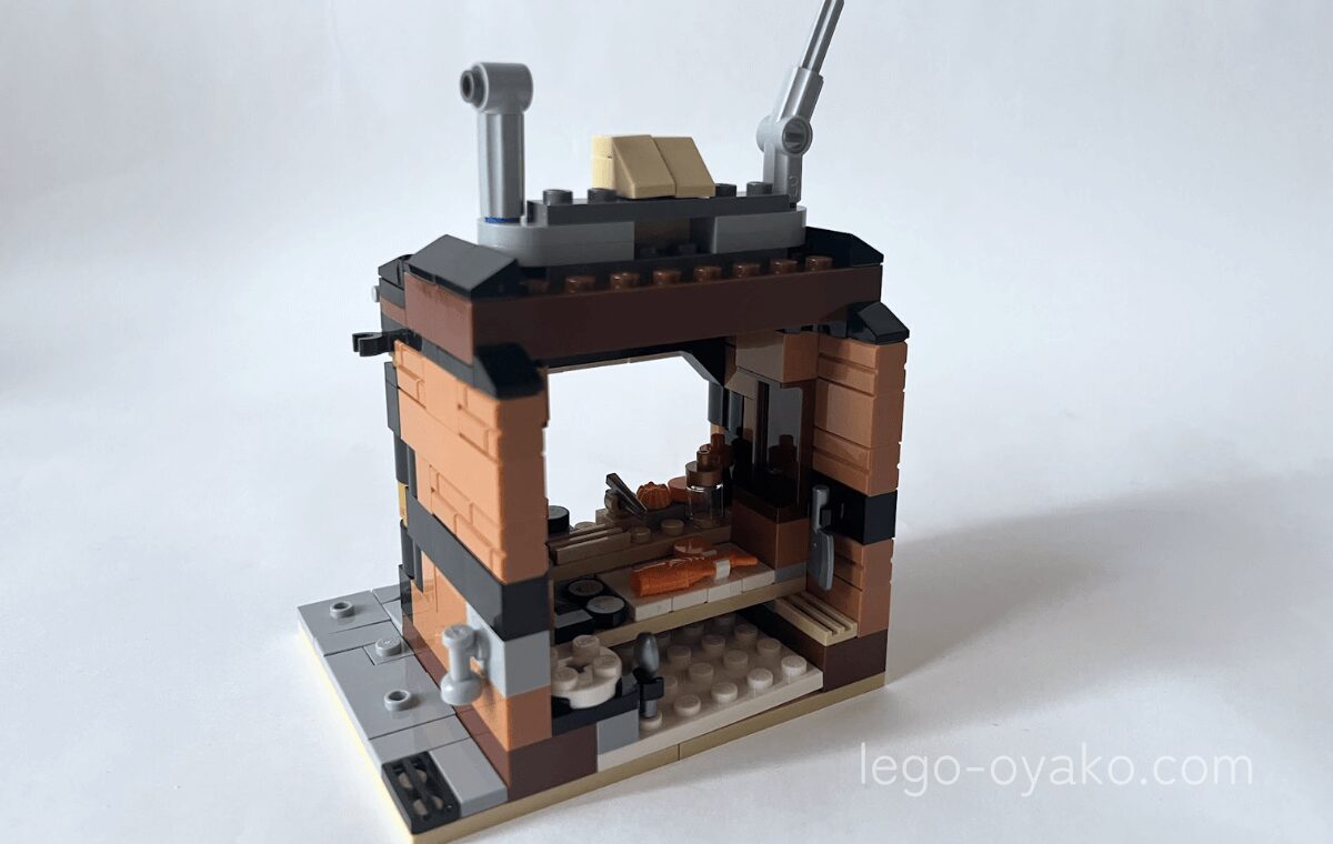 世界のレストラン：日本（40906）の2袋目を組み立てたところ