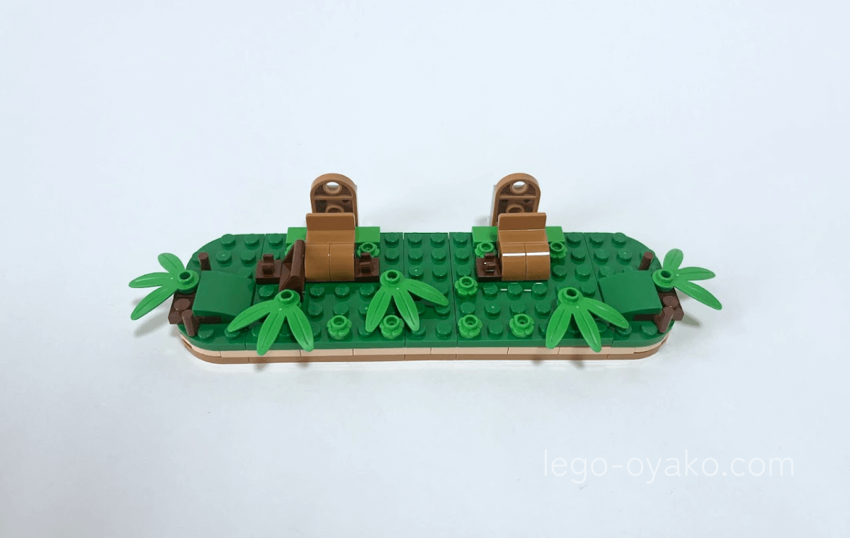 レゴ®ボタニカル フラワーフォトフレーム(40916)の1袋目を組み立てたところ