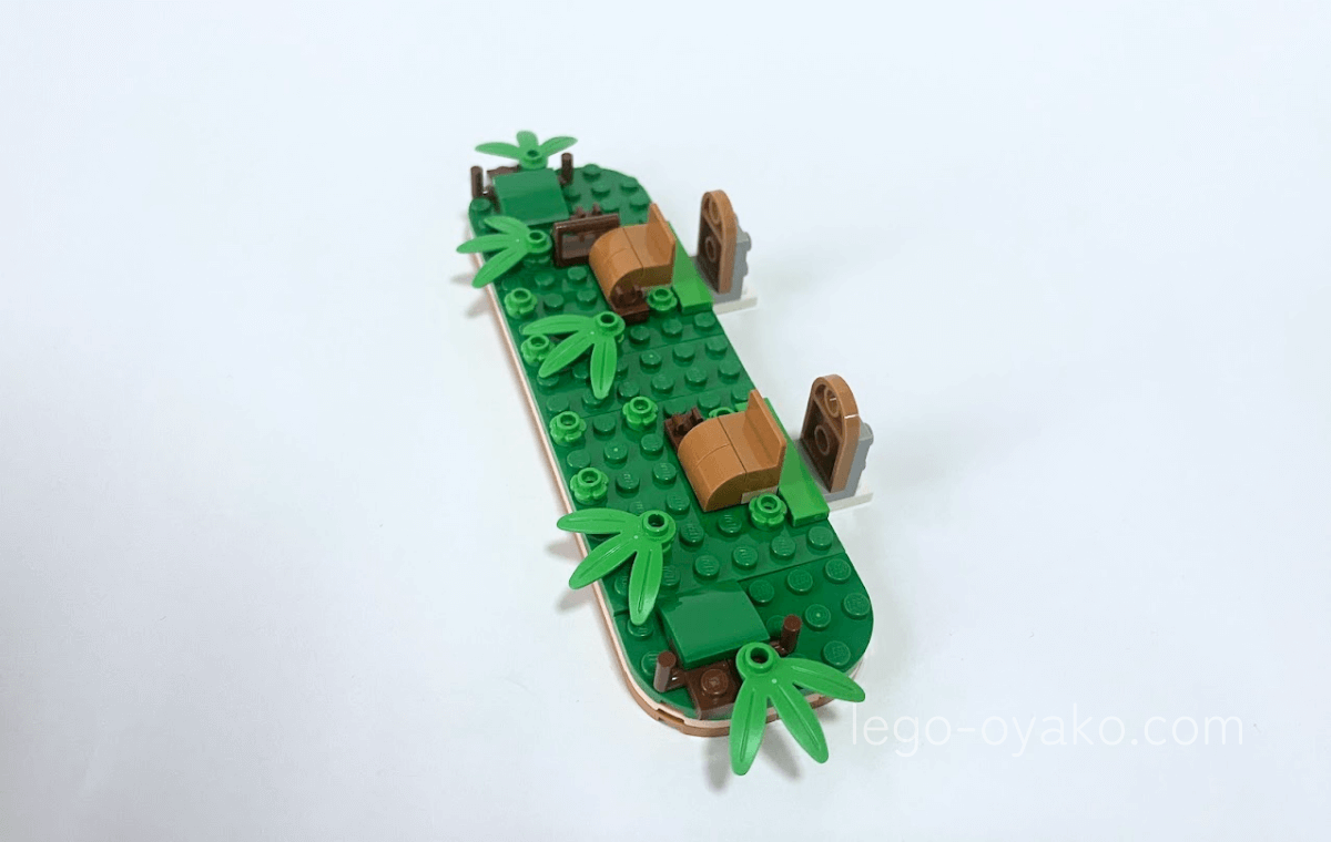 レゴ®ボタニカル フラワーフォトフレーム(40916)の1袋目を組み立てたところ