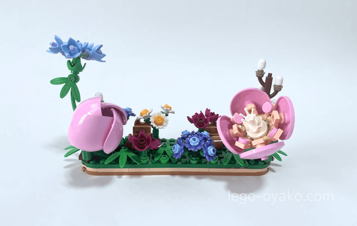 レゴ®ボタニカル フラワーフォトフレーム(40916)の2袋目を組み立てたところ