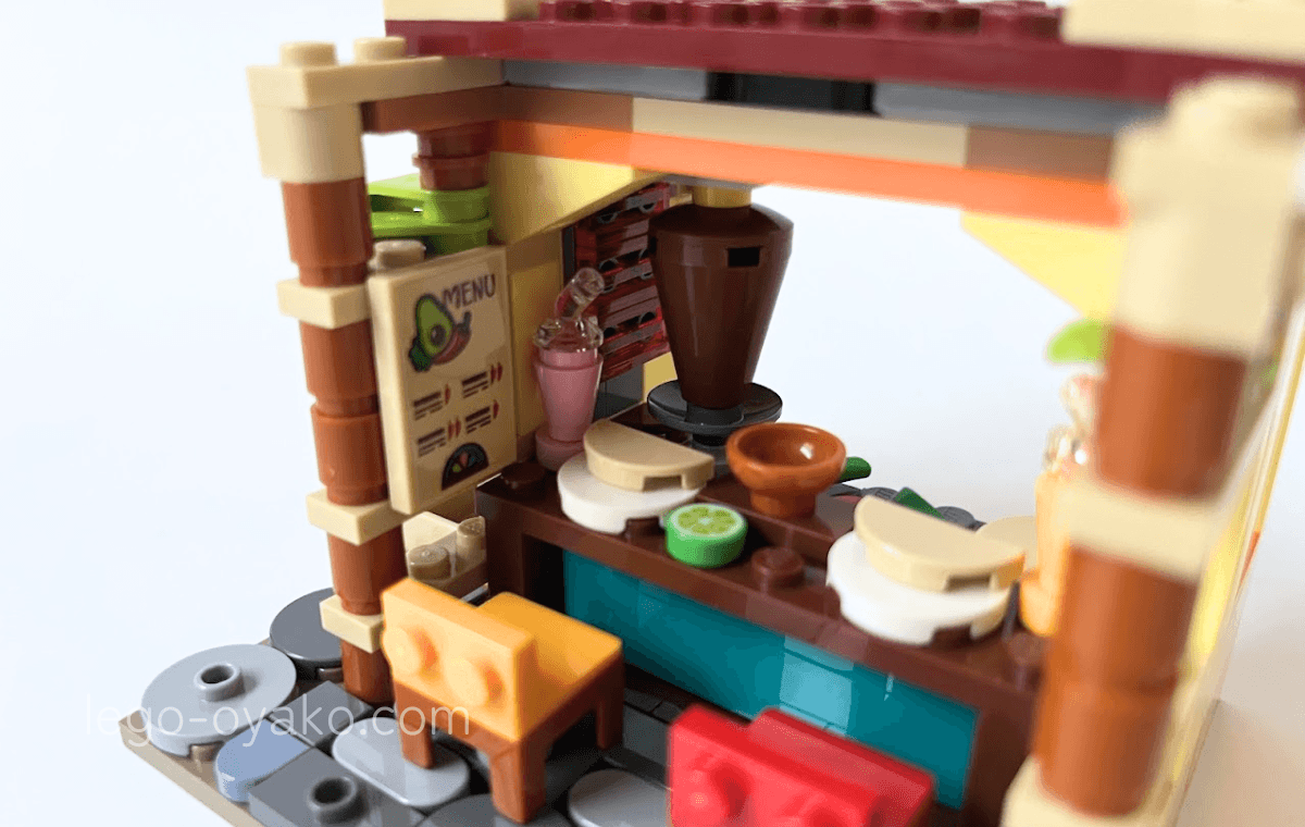 世界のレストラン:メキシコ(40907)の2袋目を組み立てたところ